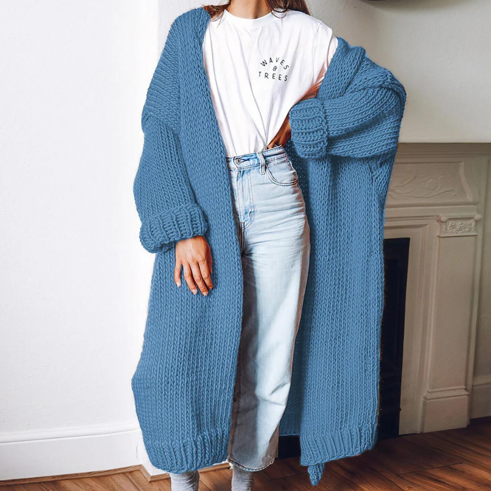 Zandra | Long knitted winter coat