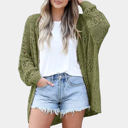 Yeva | Knitted cardigan with pattern Sweaters 