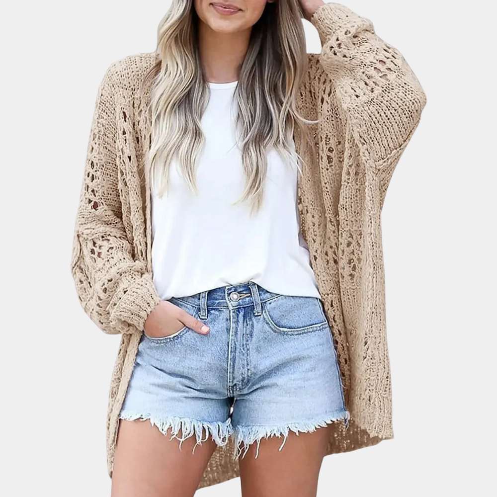 Yeva | Knitted cardigan with pattern Sweaters 