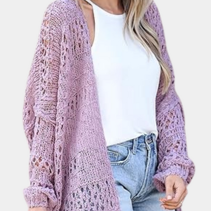 Yeva | Knitted cardigan with pattern Sweaters 