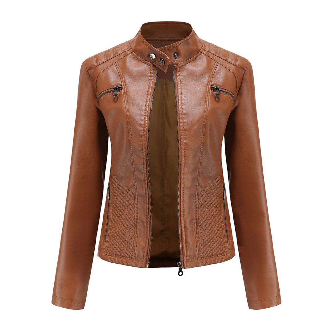 ANDRIJANA - Stylish leather jacket