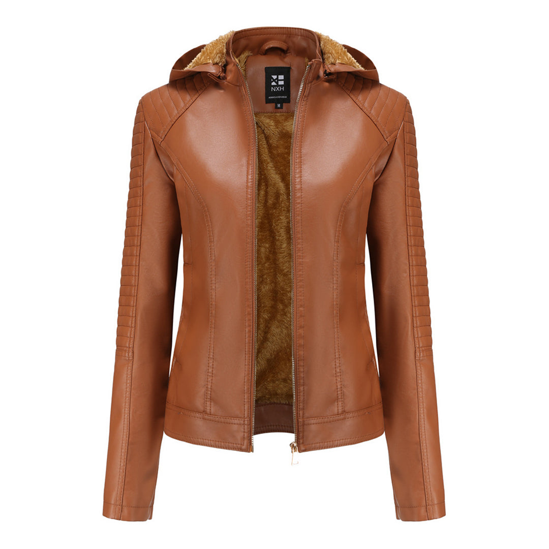 MIRJETE - Stylish leather jacket