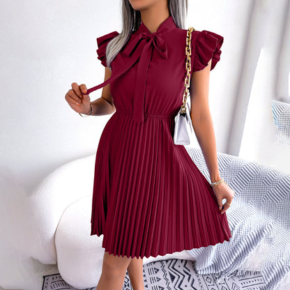 EMER - Fashionable pleated dress