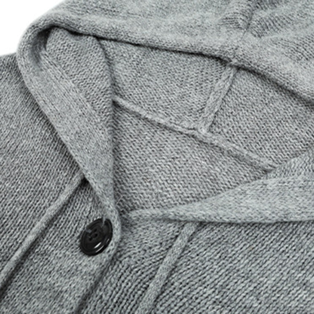 FILIPPA - Comfortable hooded cardigan