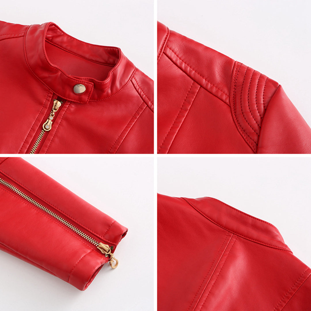 FRANICA - Stylish leather jacket