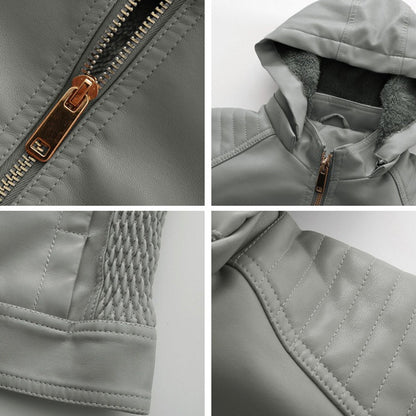 MIRJETE - Stylish leather jacket