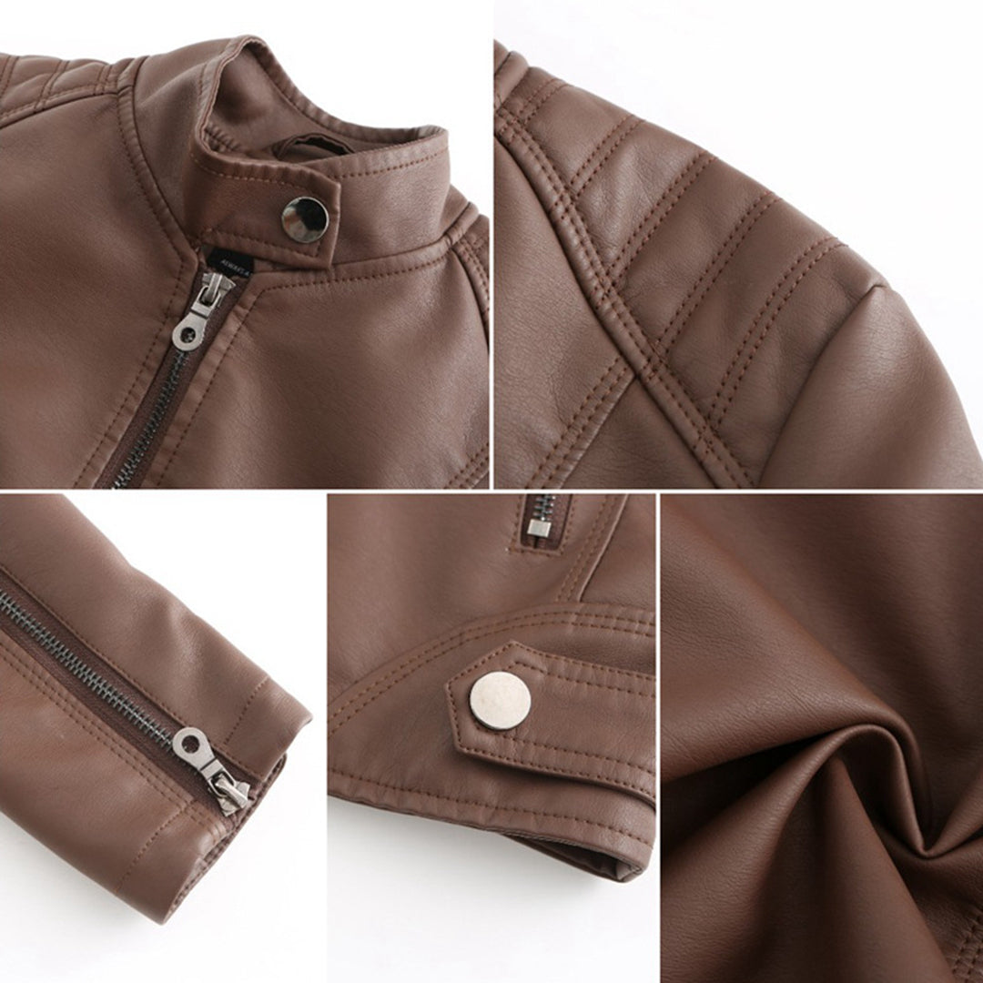 MILENA - Stylish leather jacket