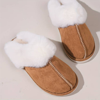 THIJS - Warm slip-on slippers for women