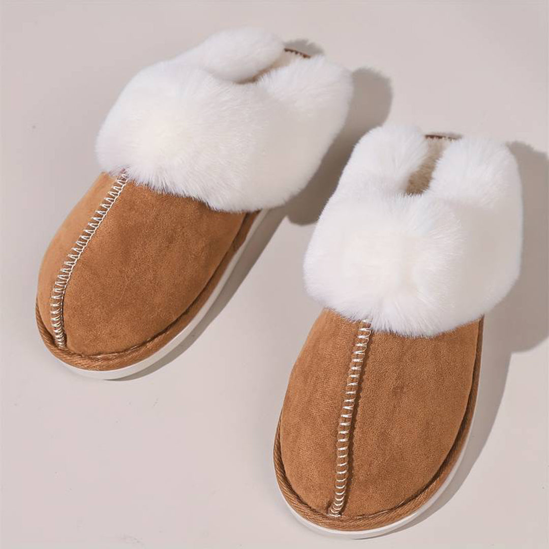 THIJS - Warm slip-on slippers for women