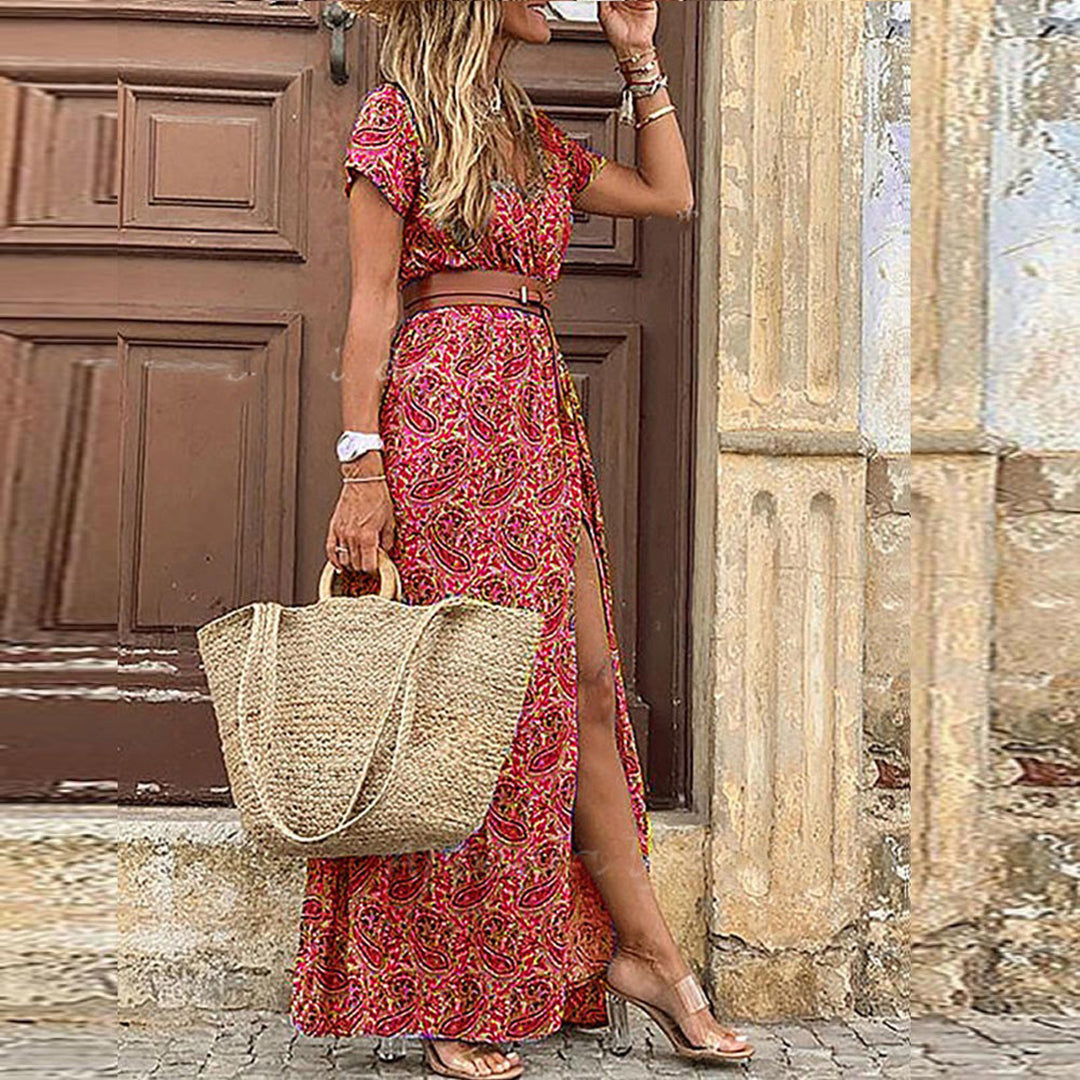 AGNES - Stijlvolle en elegante boho jurk