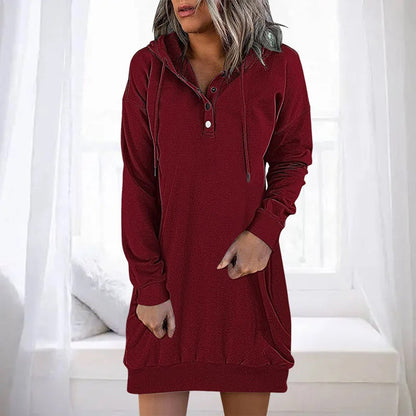 ALLEGRA - Casual hoodie dress