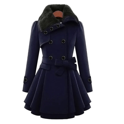 Eliza - Warm and long winter coat for women