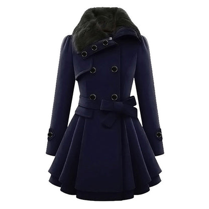 Eliza - Warm and long winter coat for women