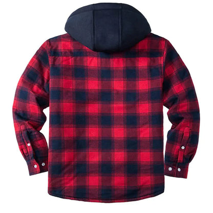 FLORIAN - Men's Checked Hooded Jacket