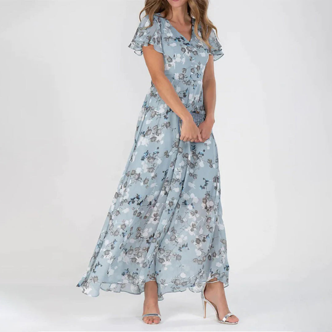 GABRIELLE - Long floral dress for women 