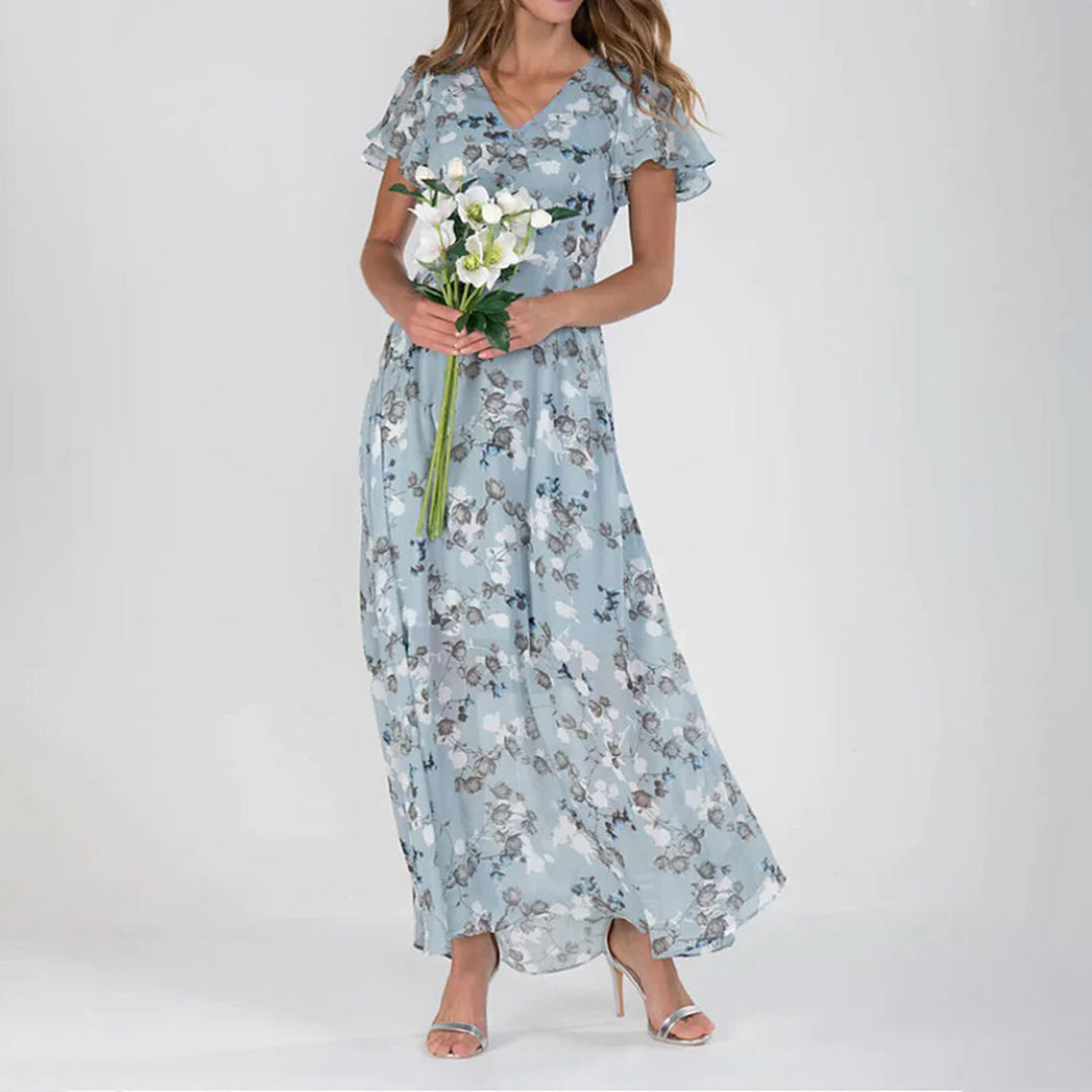 GABRIELLE - Long floral dress for women 