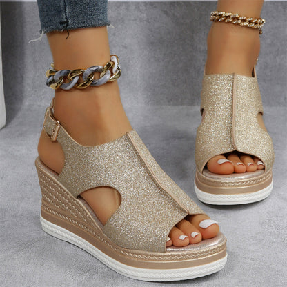 BRYNLEIGH - Trendy wedge heel sandals