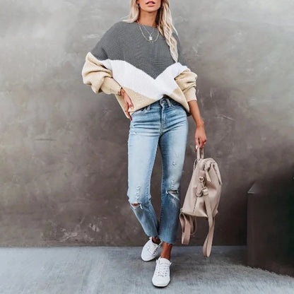 CHARLOTTE - Stylish knitted sweater 