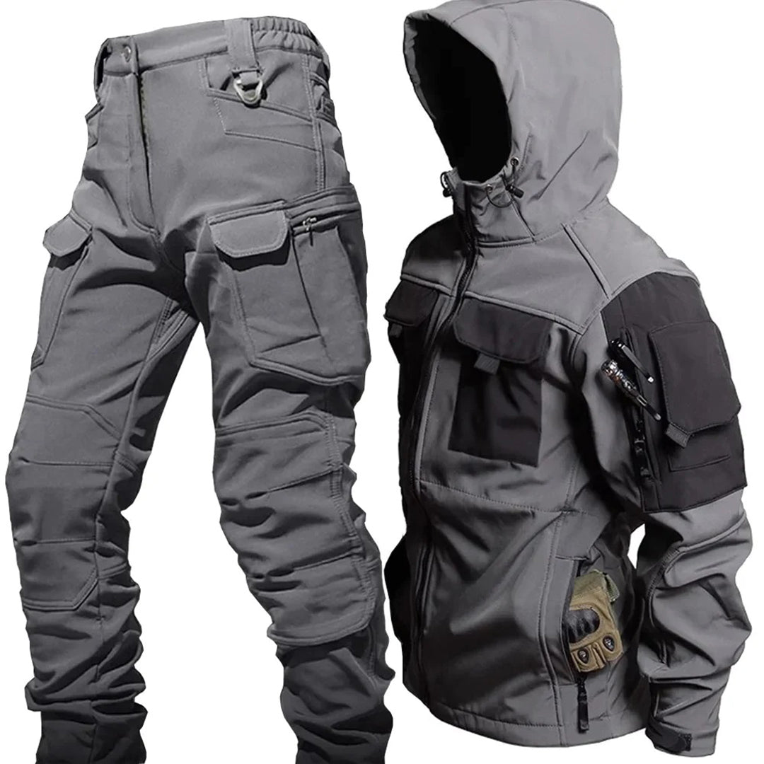 LOUIS - Hooded jacket and cargo pants set