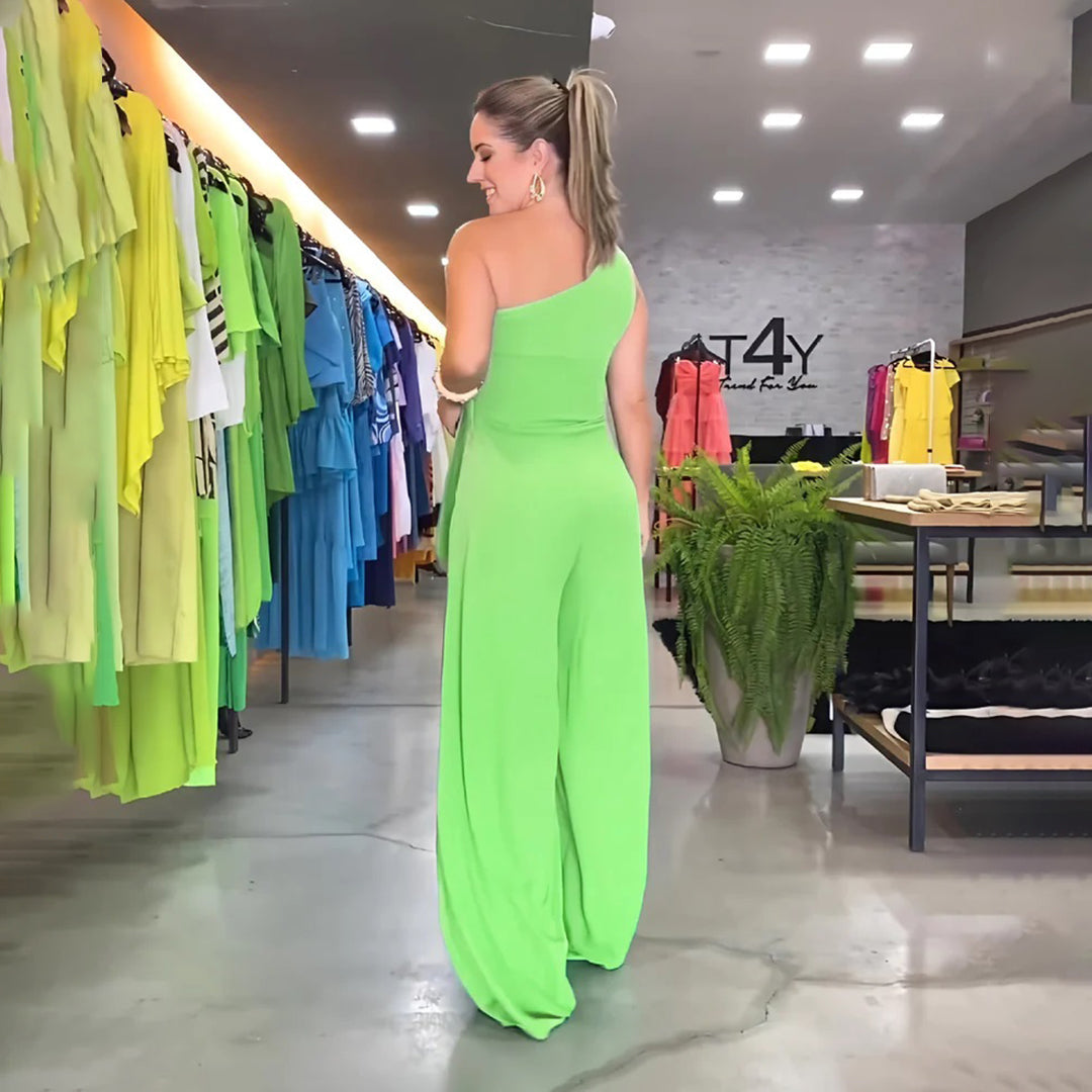 GEORGINA - Stylish one-shoulder jumpsuit