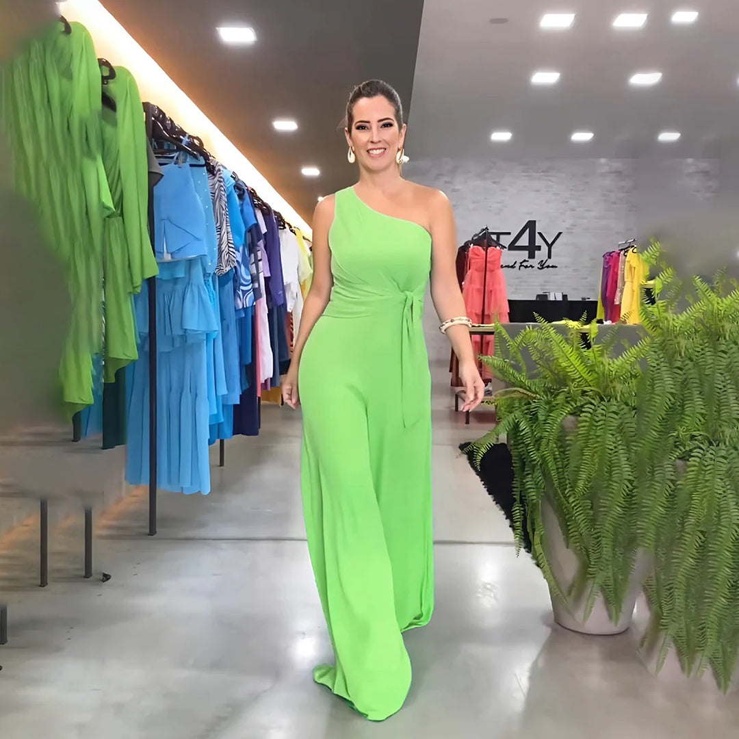 GEORGINA - Stylish one-shoulder jumpsuit