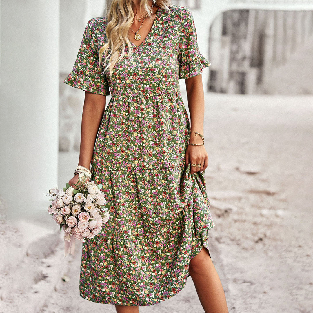 EMERY - Floral midi dress