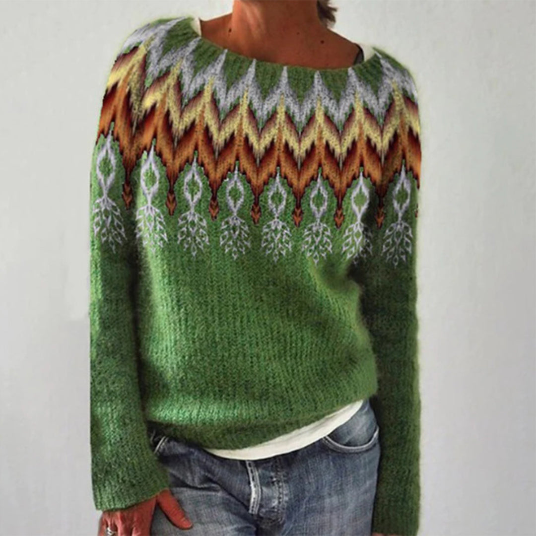 KAMALA - Long knitted sweater for women