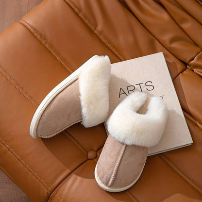 THIJS - Warm slip-on slippers for women