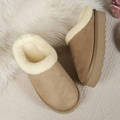 BRIDGET - Warm slippers with thick sole