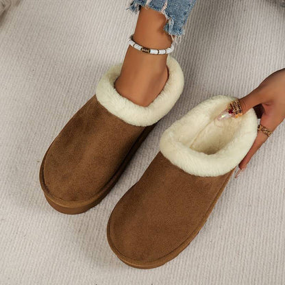 BRIDGET - Warm slippers with thick sole