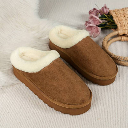 BRIDGET - Warm slippers with thick sole