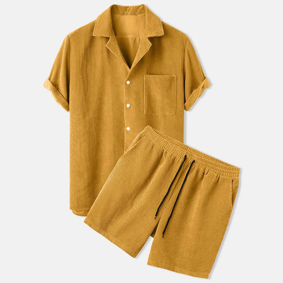 Ben - Ribfluwelen Set - Chic- Corduroy - Casual