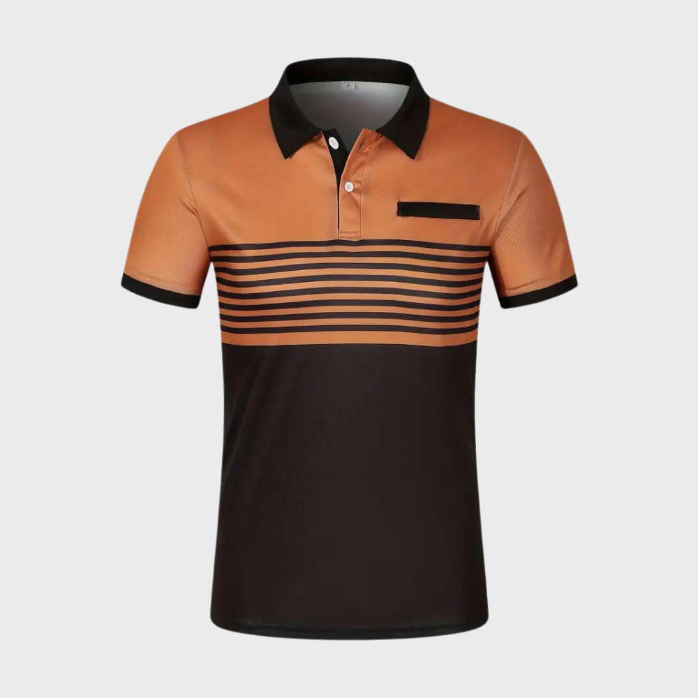 Otha - Striped Men's Polo Shirt