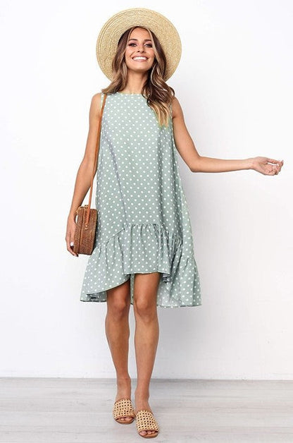 Natalia Jurk | Moeiteloos Stijlvol: Omarm comfort met onze Casual Polka Dot Dress