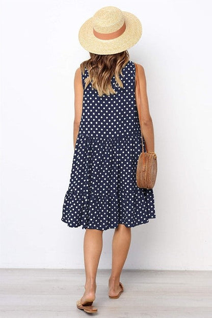 Natalia Dress | Effortlessly Stylish: Embrace comfort in our Casual Polka Dot Dress 