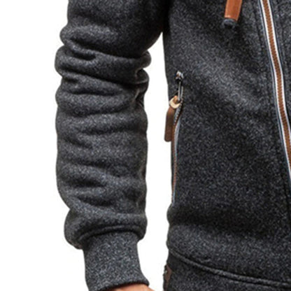 Paul - Fleece vest with hood for men