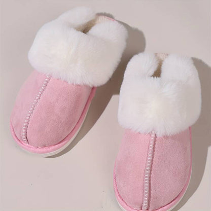 THIJS - Warm slip-on slippers for women