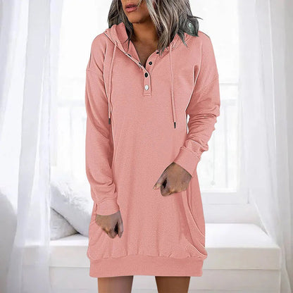 ALLEGRA - Casual hoodie dress