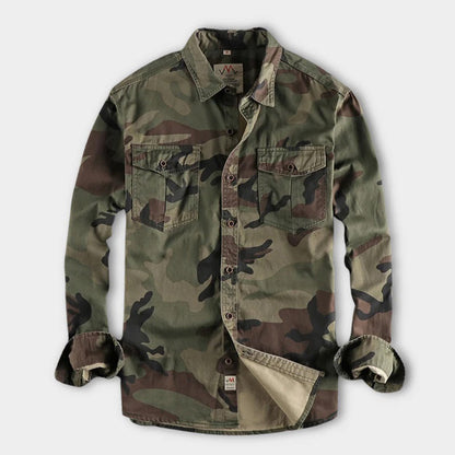 AUBERT - Heren camouflage overhemden