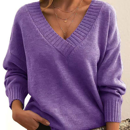 JOELLE - Casual v-neck sweater