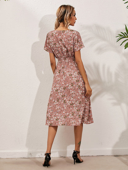 Farah | Elegante zomerjurk met bloemenprint