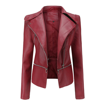 ALOJZIJA - Stylish leather jacket