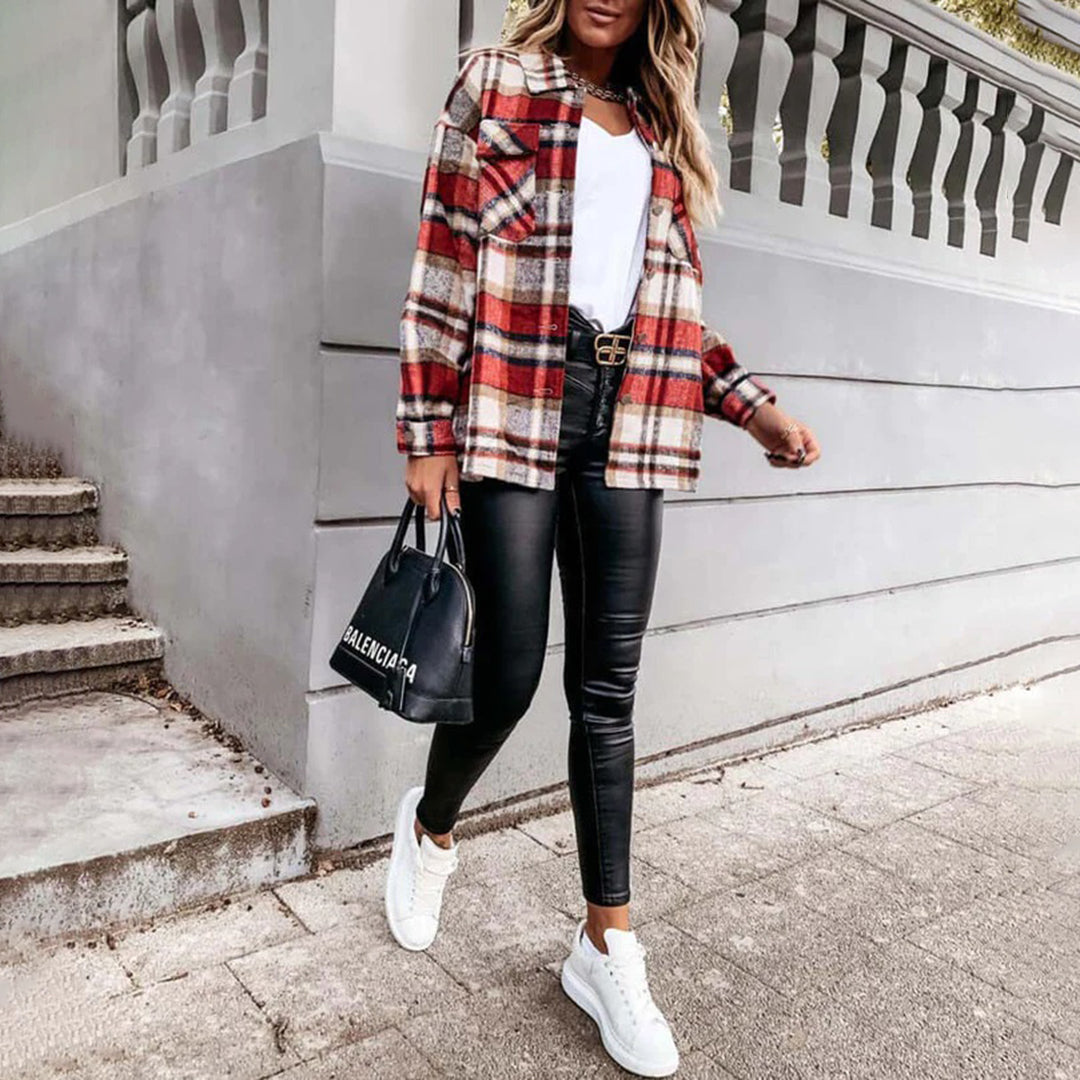 LYLA - Warm checked jacket