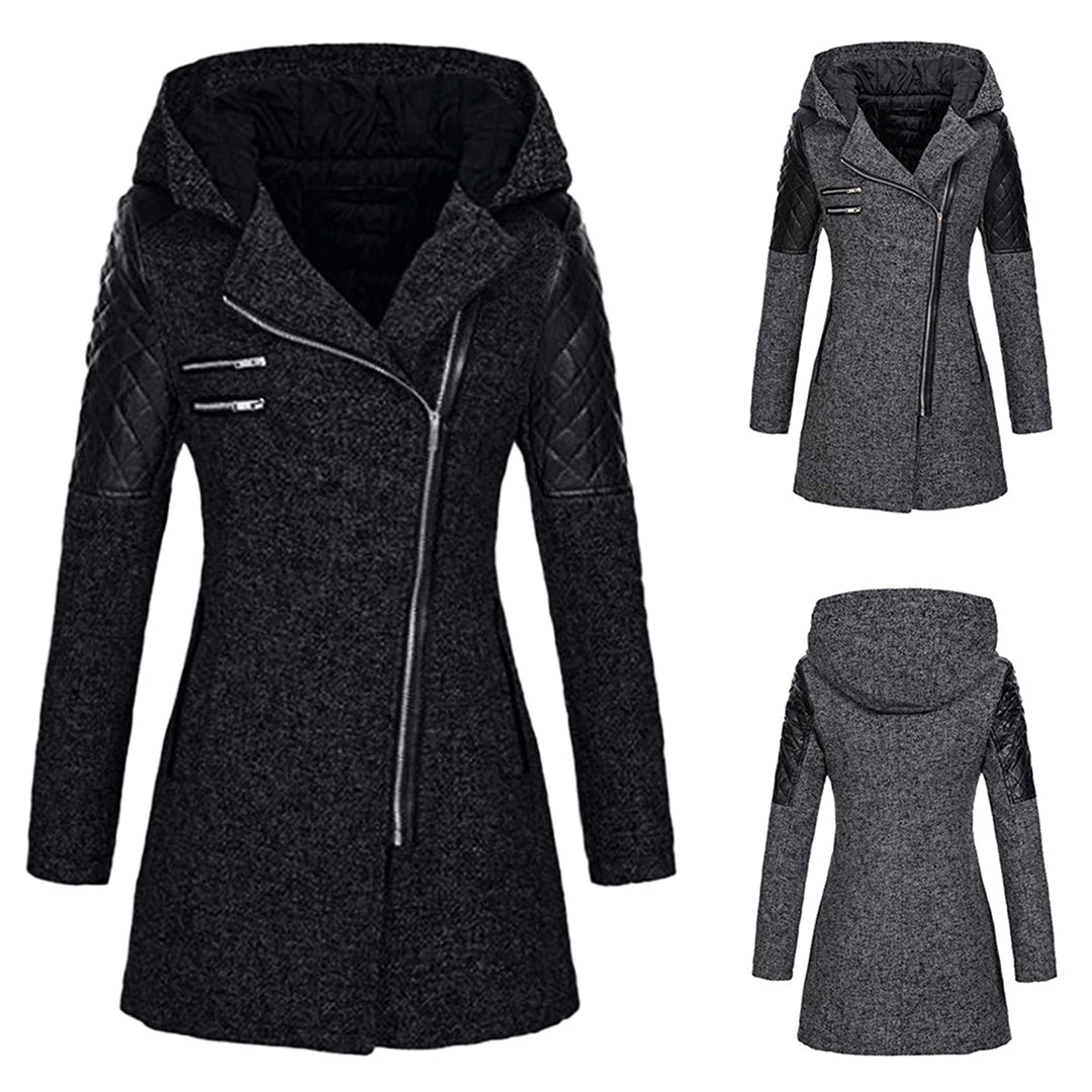 Riley - Long winter coat with hood for women 