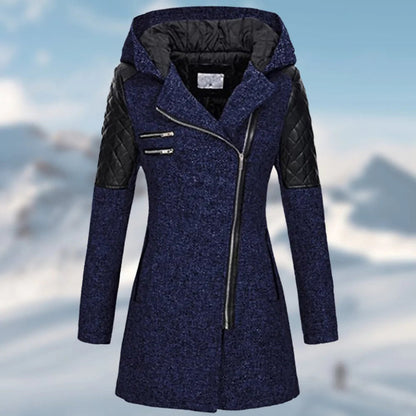 Riley - Long winter coat with hood for women 