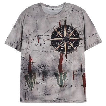 Casual Vintage Compass T-Shirt - Unisex 