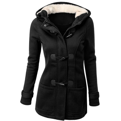 Samantha - Long winter coat with hood for women