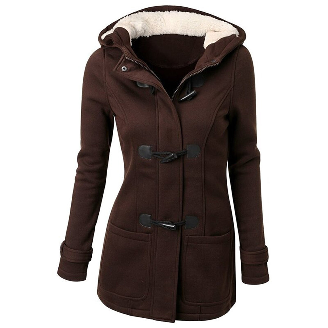 Samantha - Long winter coat with hood for women