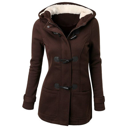 Samantha - Long winter coat with hood for women