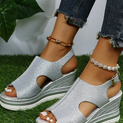 BRYNLEIGH - Trendy wedge heel sandals